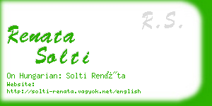 renata solti business card